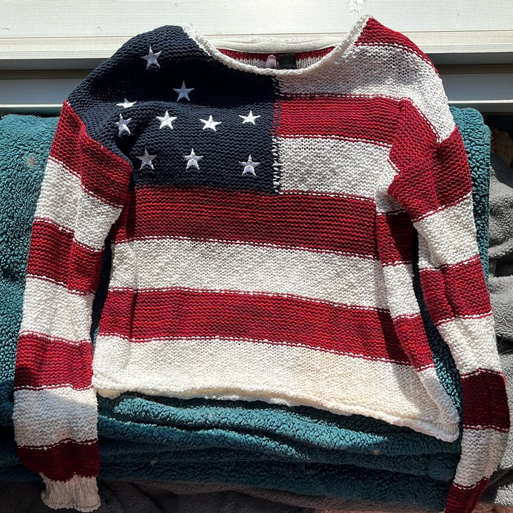 American flag sweater